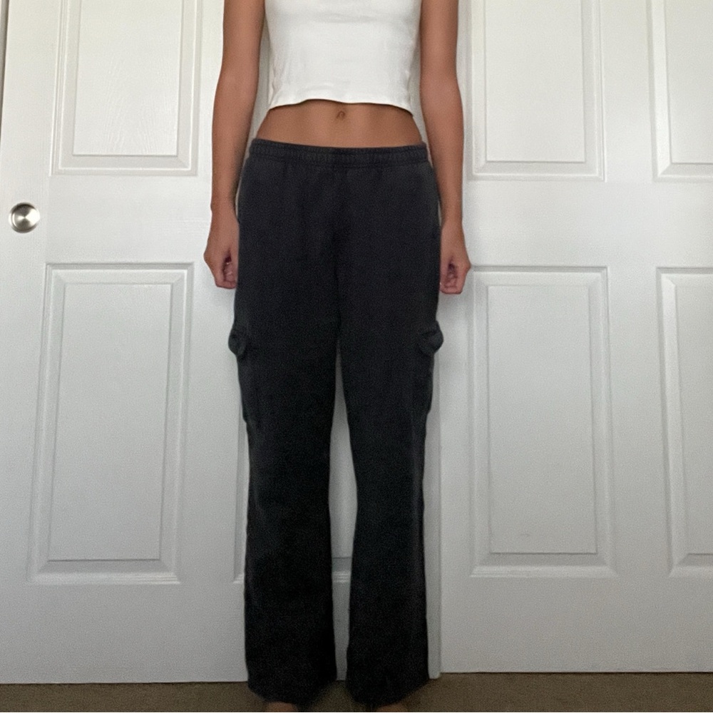 Brandy Melville Navy Anastasia Soft Pocket Sweats